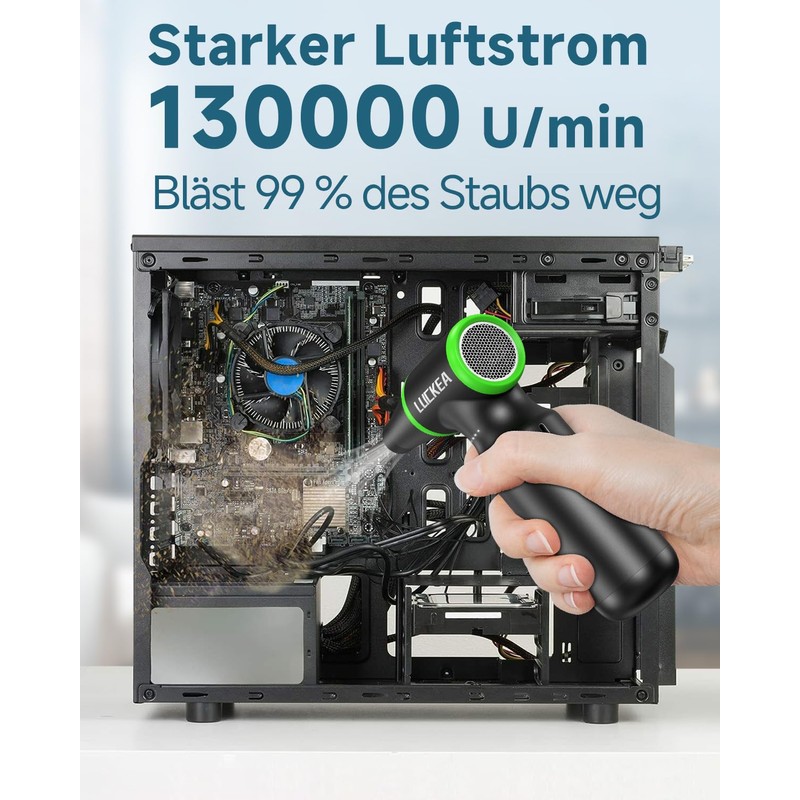 13000 RPM Compressed Air Dust Cloth - Electric Compressed Air