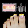 NOVO OVO Halloween Short Toe Nail Tips, Press On with