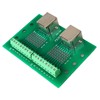 RJ45 Ethernet Connector Breakout Board Dual Network Port Input Screw