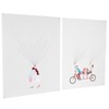 2Set Cartoon Pattern Fingerprint Painting DIY Signature Guest Book Wedding