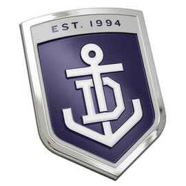 Fremantle Dockers Freo AFL 3D Chrome Emblem Badge - for Cars, Bikes, Laptops, Most Things
