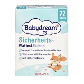Babydream Safety Zone Cotton Buds 4 x 72 Pieces 100% Cotton