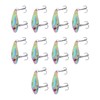 10PCS Fish Shape Artificial Bait High Simulation Aluminum Alloy Fishing