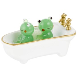 フォーカート かわいい カエル 手作り ガラス細工 お背中流し カエル FC287