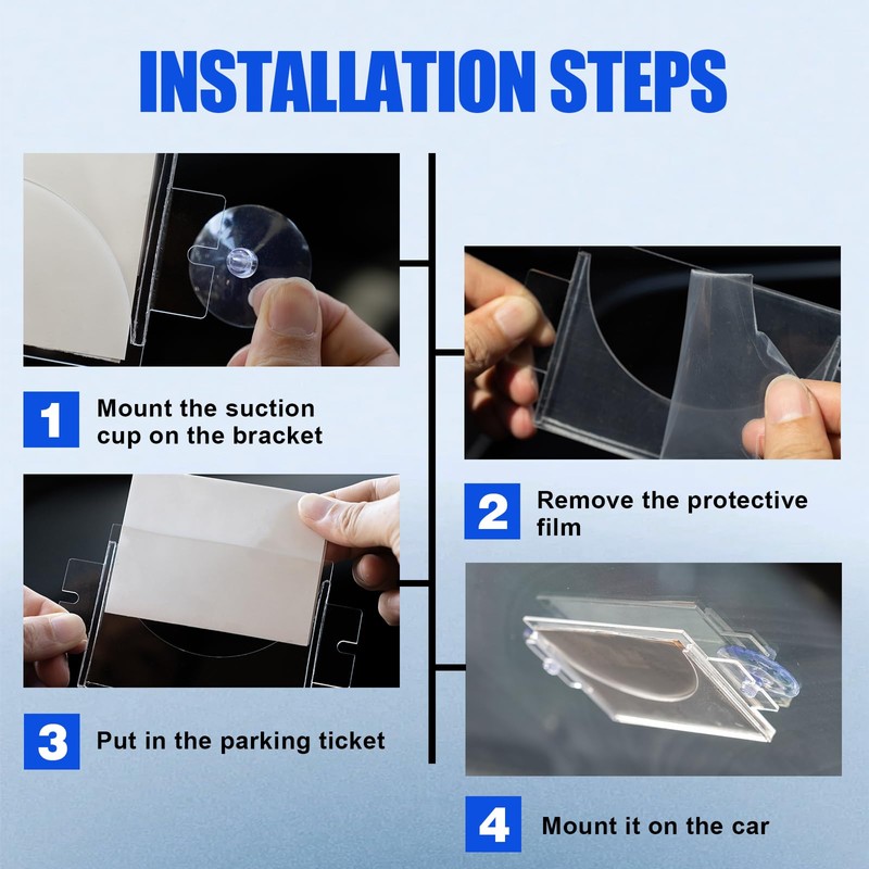 Rislobx RislobxParking Permit Holder for Car, Clear Car Business Card