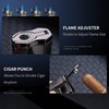 Torch Lighter Triple Jet Flame Refillable Butane Cigar Lighter Windproof