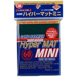 60 KMC Hyper Mat Green Small Mini Size Sleeves - Kartenhüllen grün - Yu-Gi-Oh!