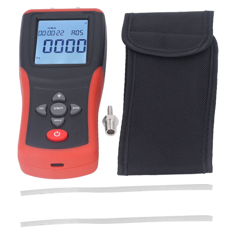 Digital Manometer 12 Units Selectable Multi Function Digital Differential Pressure