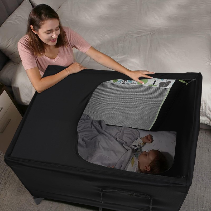 BROLEX Pack N Play - Funda opaca elástica, transpirable, color