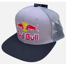 Unbranded Gray Flat Brim Trucker Cap w/Black Brim/Underviso