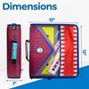 Case-it The Dual 2-in-1 Zipper Binder | Two 1.5-Inch D-Rings,