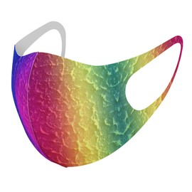 igsticker 001564 Design Mask, Set of 2, Polyester, Washable, Cloth Mask, Unisex, Other Iridescent Colors, Colorful