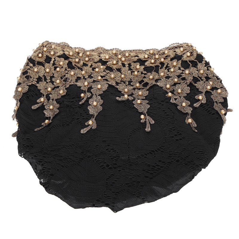 Slouchy Bonnet Casual Fashion Beaded Lace Breathable Loose Lazy Chemical