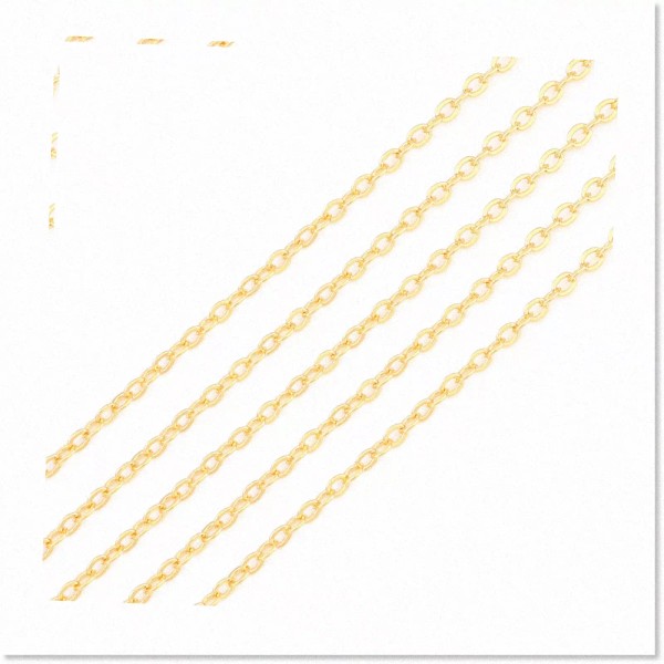Gleamora 18K Gold Plated O Chains - 2.0mm Thickness, 2