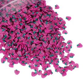 PATIKIL Polymer Clay Slices, 100g Grape Slice Fruit Art Slices Food Polymer Clay for DIY Nail Decor, Crafts Making, DIY Filler Accessories, Purple