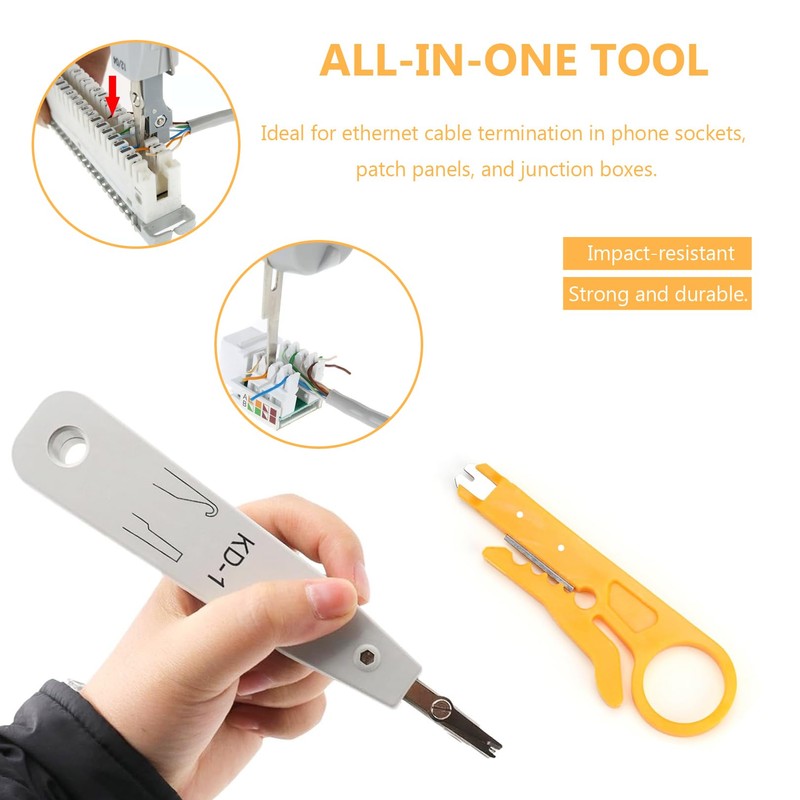 1pcs Professional Ethernet Punchdown Tool,Down Tool, Cable Impact Terminal Insertion