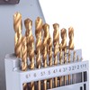 Metal Drill Bit Titanium HSS-TIN Titanium Drill Bit Set for