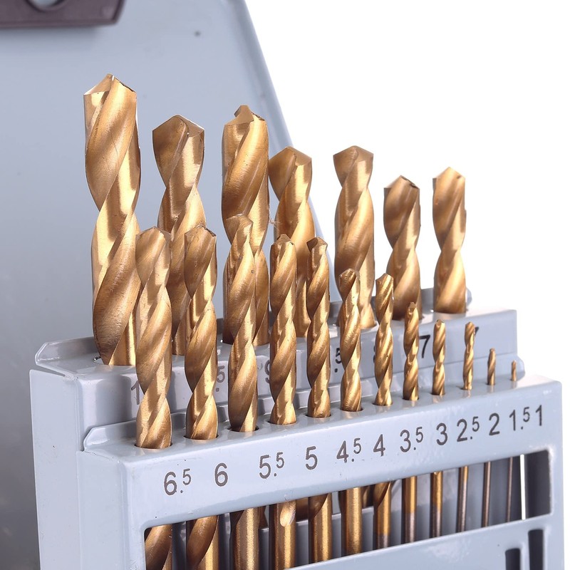 Metal Drill Bit Titanium HSS-TIN Titanium Drill Bit Set for