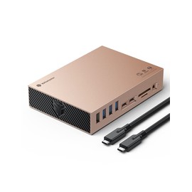 Yottamaster 40Gbps USB C Docking Station Compatible with Thunderbolt 3, 15 in 1 USB C Dock for Dual Monitor, DisplayPort, 60W PD, S/PDIF, Audio, 6 USB Ports, Ethernet, SD/TF Card Reader [DS06R]