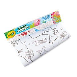 Crayola Giant Coloring Roll, 15 Perforated Ocean Coloring Pages, Gift for Kids, Ages 3, 4, 5, 6