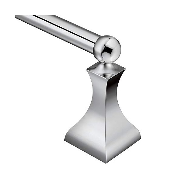 Moen DN8324CH Retreat Collection 24-Inch Bathroom Single Towel Bar, Chrome