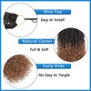 ZRQ 9 Packs Senegalese Twist Crochet Hair 24 Inch Black