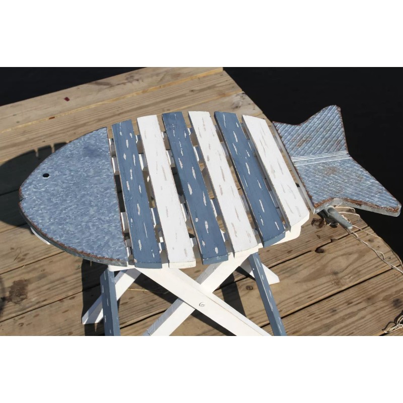 Table BEACH HOME DECOR, Fish Talble, Beach Deck Tables, Sea
