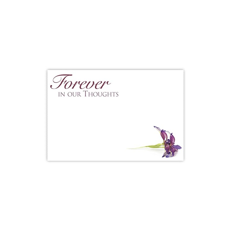 celloexpress Forever in Our Thoughts (Purple Lily) Flower Message Cards