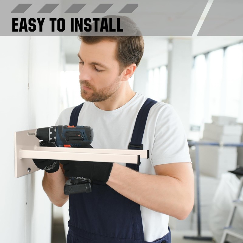 Zonon 2 Pcs Extra Wide Wall Mounted Tool Rack for
