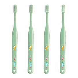 Oral Care Toothbrush for Kids' Teeth Reproduction [5 pieces] Tuft 20 PS (Premium Soft) Green