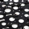 WELTRXE Bath Mat Non Slip Anti Mould, 69x35cm Oval Black
