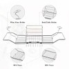 BDL Bathtub Caddy Tray Expandable Bath Tub Table with Wine