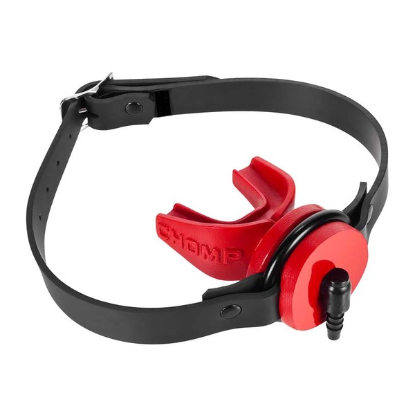 Chomp Gag Bite Protection Gag with Breathing Hole Prowler Red By Oxballs