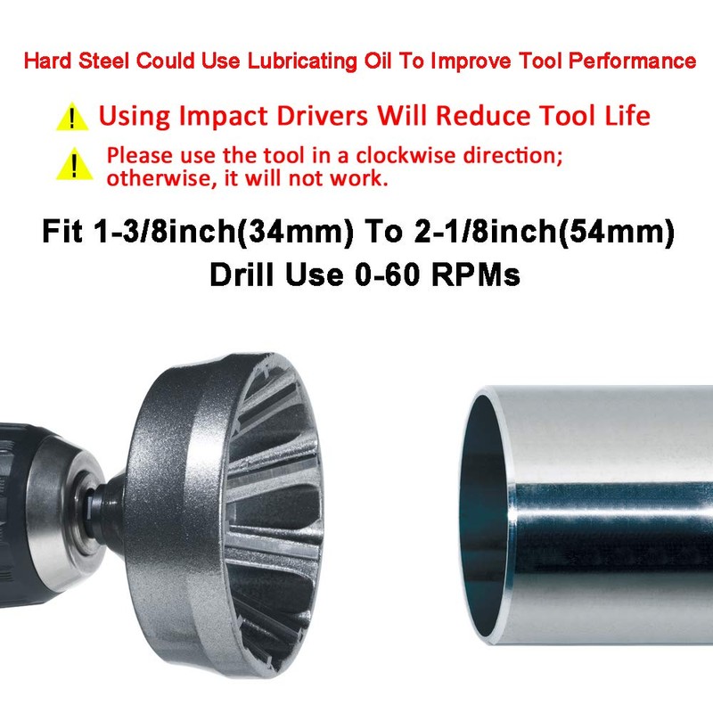 ORXPLUS TOOLS Deburring External Chamfer Tool, Tungsten blade, Deburring Drill