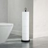 ROLABAM Toilet Paper Holder Stand with Reserve Function, Free Standing