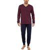 Bresdk Men's Long Winter Cotton Sleepwear Men's Gift, red