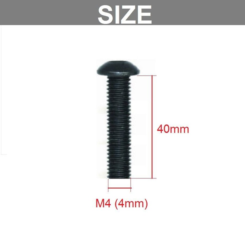 TA-VIGOR 20Pcs M4 x 40mm Alloy Steel Button Head Hex
