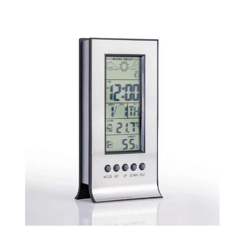 Mitaki-Japan® Mitaki-Japan Indoor Weather Station Clock Alarm with Snooze Calendar