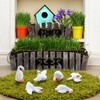 DoubleFill 12 Pcs Mini Goose Figurines Tiny Resin Goose DIY