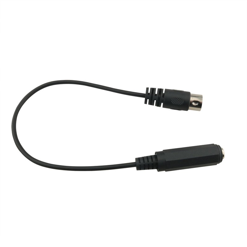 Ruiwaer Black 6.35mm Female 1/4'' TRS to DIN 5 Pin