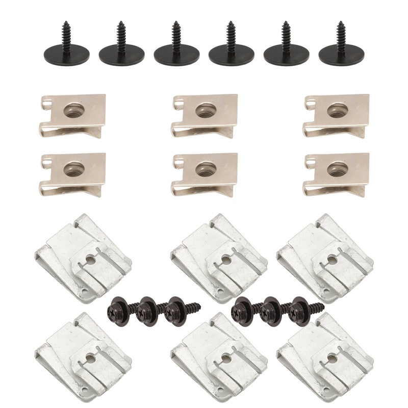 Anlseiod 24 Pcs Underrun Protection Engine Protection Mounting Clip for