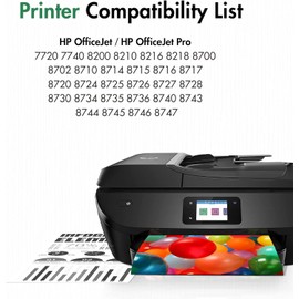 Anemec Compatible 952XL Ink Cartridge Replacement for HP Officejet Pro 8710 7740 8720 8210 8715 8702 7720 8730 8740 8216 8725 8700, Black, Cyan, Magenta, Yellow, 4-Pack