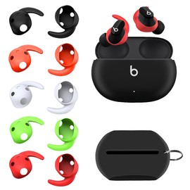 Luckvan Silicone Ear Hook for Beats Studio Buds+Earbuds Cover for Beats Earbuds Replacement Slip Cover, 5 Pairs
