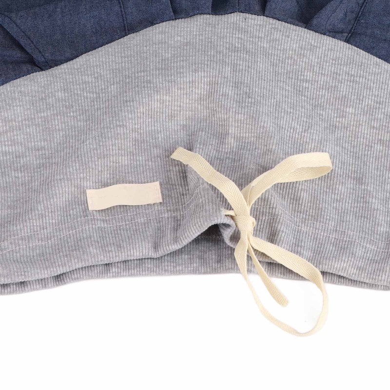 Maternity Denim Shorts Thin Soft Breathable Drawstring Fashionable Pregnancy Support
