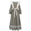 LTAKK Colonial Dress Women Pioneer Costume Prairie Pilgrim Dresses with