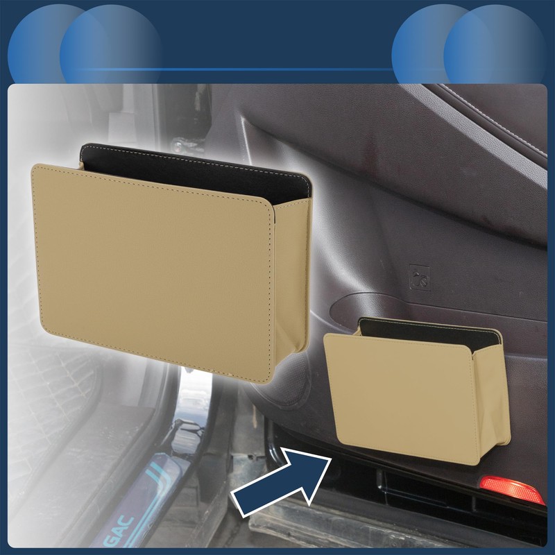 INFINAUTO Car Trash Can Car Door Back Seats 7.9" Length