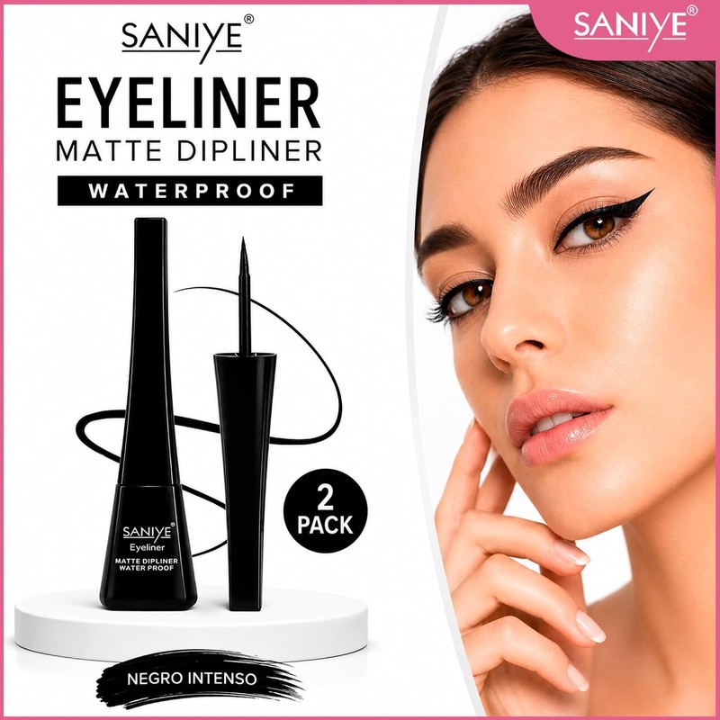 SANIYE Delineador Líquido Matte Impermeable (3 Piezas -2 Piezas-6 Piezas)