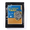 GUARD SHIELD Black Tarp Waterproof 12x16 Feet Medium Duty All