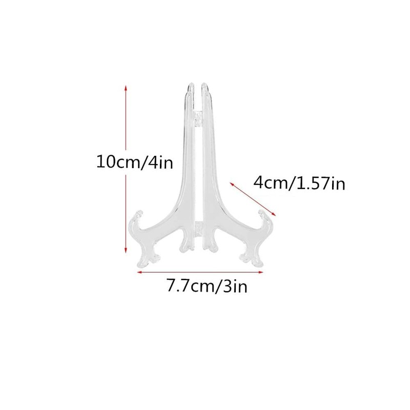 Naisfei 15 Pieces Plastic Acrylic Display Stand, Plastic Easels or