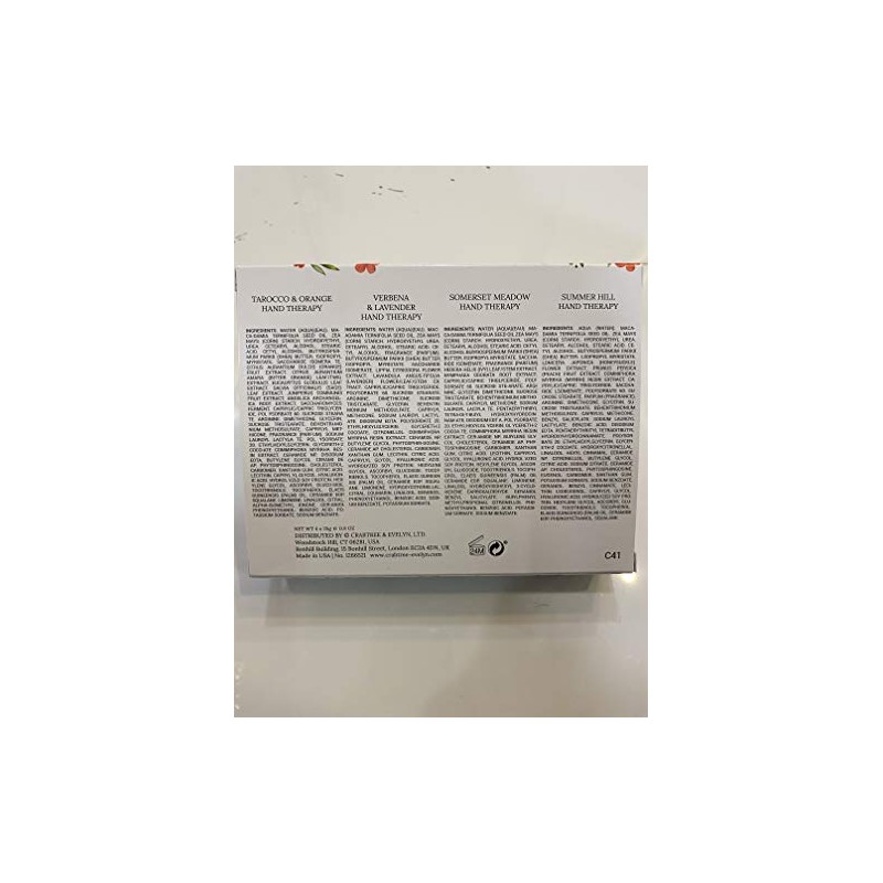 Crabtree and Evelyn Hand Therapy Sampler 4 pc set Tarocco